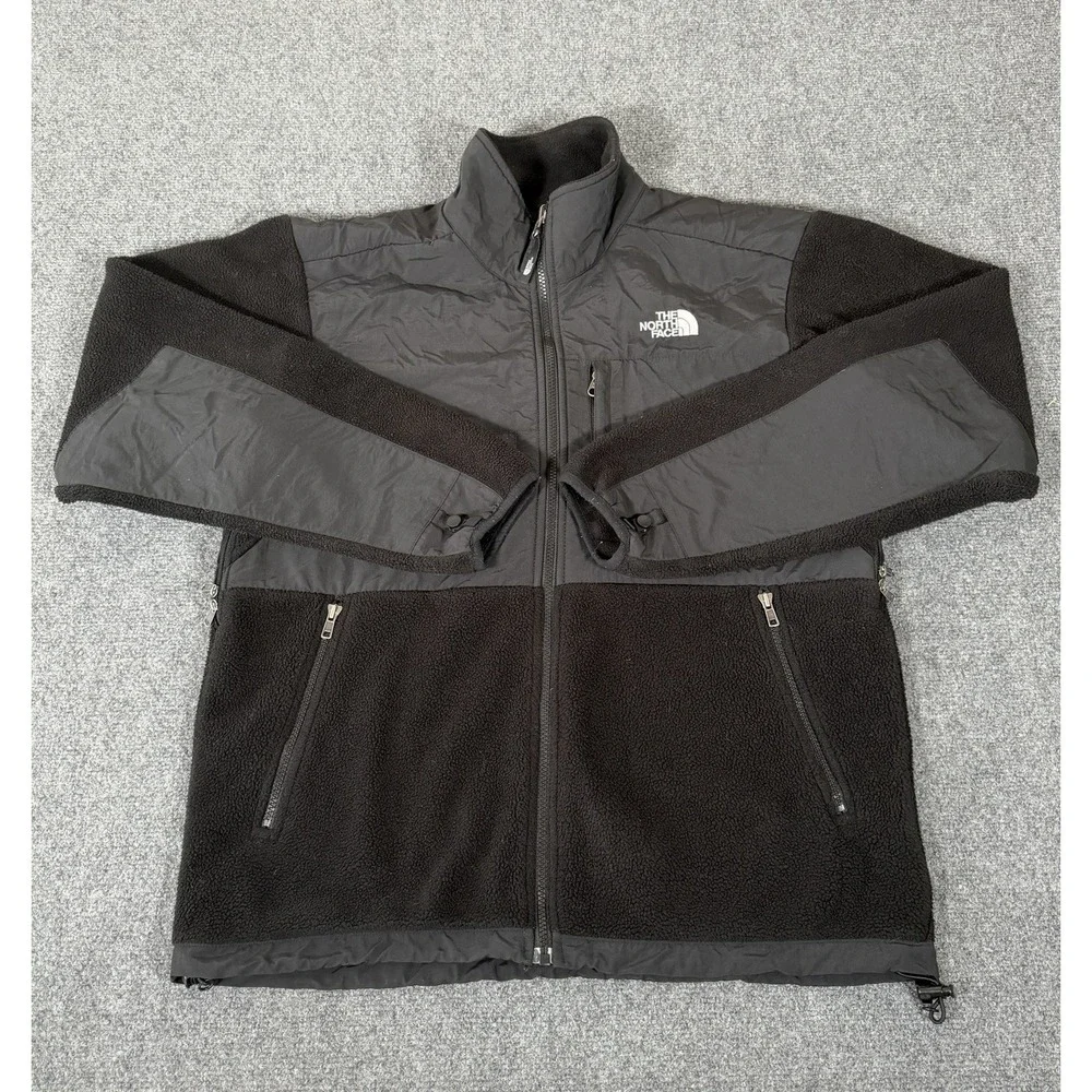 Vintage‎ The North Face Denali Jacket Mens Medium Black Polartec Fleece Full Zip